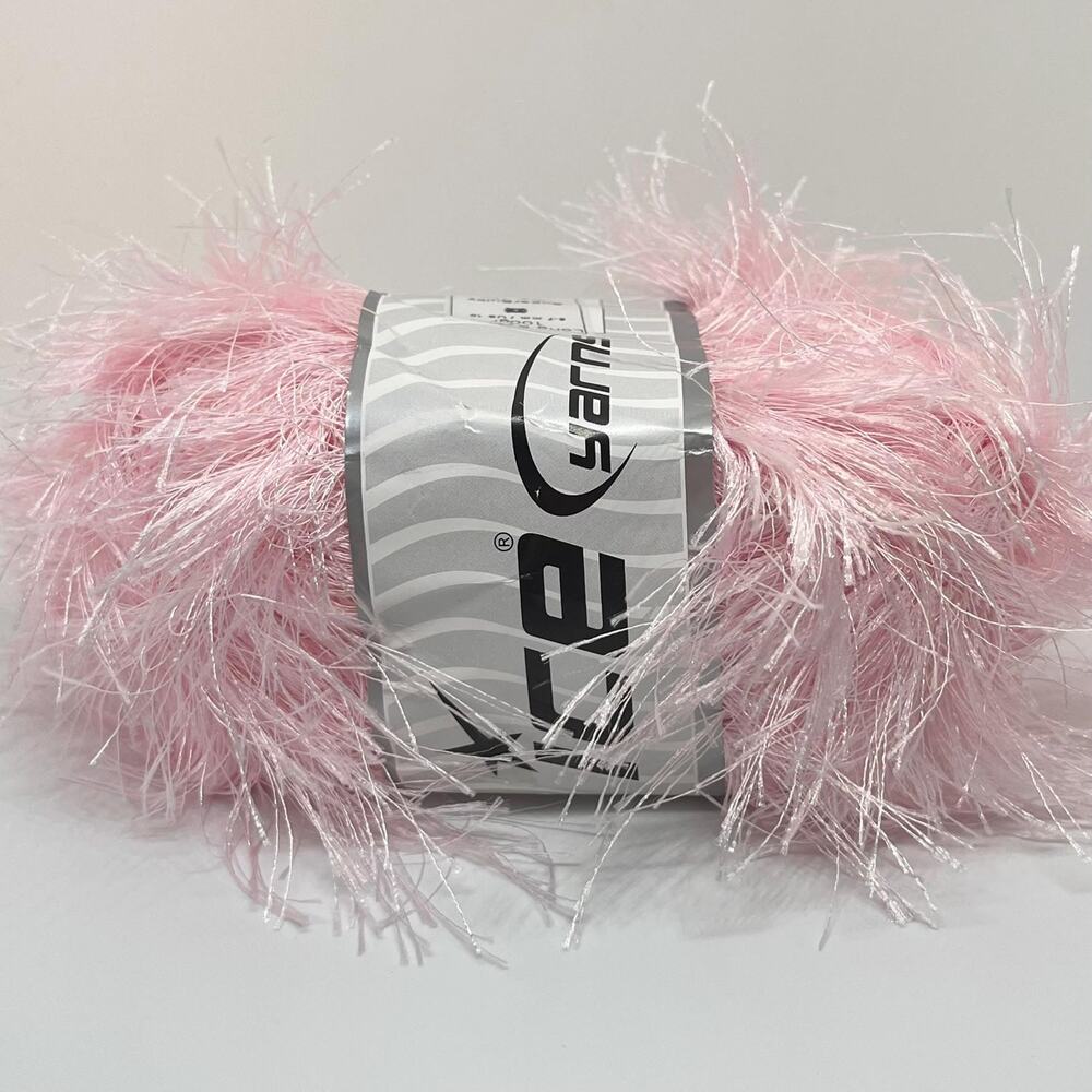 ICE Yarns Long Eyelash Yarn, Baby Pink